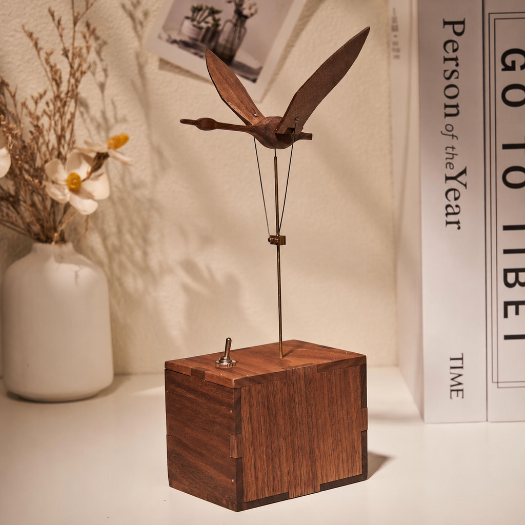 WoodlandGoods Swan Automaton | Home display view