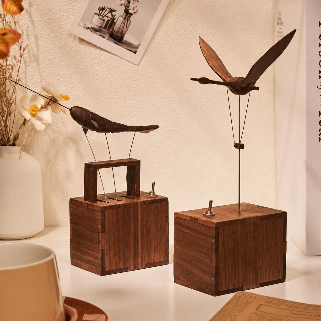 WoodlandGoods Swan Automaton | Collection display view