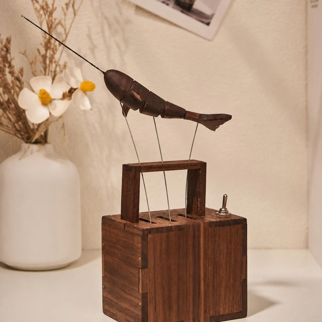WoodlandGoods Whale Automaton | Home display view